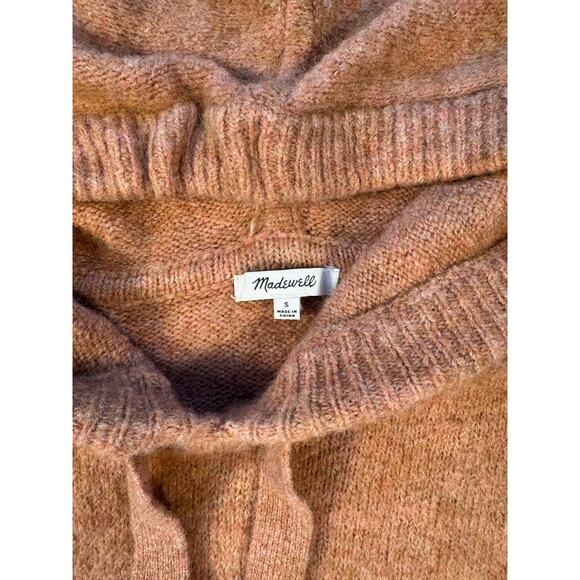 Madewell Hoodie Sweater Wilmington Heather Taffy Orange Small - Picture 6 of 9